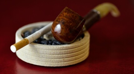 Pipe et cigarette