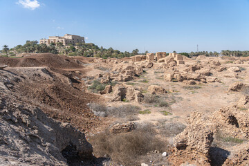 Remains of Babylon are mostly piles of bricks, still a lot of work for archaeologists, Babylon, Iraq