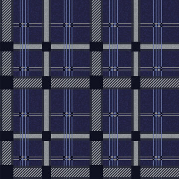 blue and white plaid pattern fabric texture