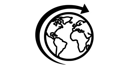 Obraz premium World icon - vector. 
