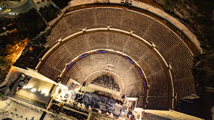 Downtown Amman on a hot sunny summer day 
