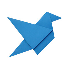 PNG Blue origami bird design