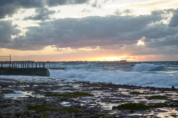 Obraz premium sunset on the beach