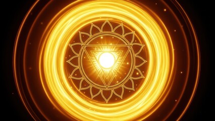 Solar Plexus Chakra Radiating Vibrant Energy and Power for Holistic Well-being