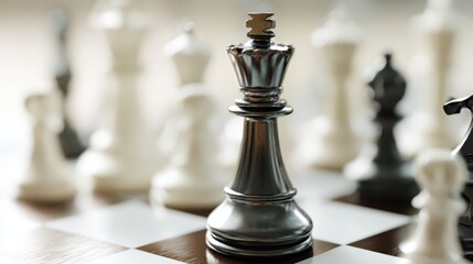 Players engage in a fierce chess match contemplating their next moves under soft lighting.