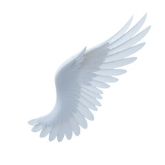 Obraz premium A small white bird soaring through the air