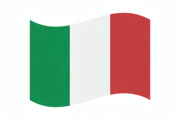 Obraz premium Italian flag waving gently, symbolizing national pride, cultural heritage and travel to Italy for tourism ventures
