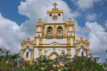 Santa Cruz de Lorica, Colombia - January 24, 2026: Church of Santa Cruz de Lorica in the department of Cordoba, Colombia.