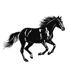 Fototapeta premium silhouette of a horse