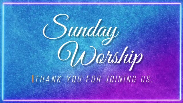 Sunday worship