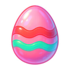 Fototapeta premium PNG Colorful Easter egg design.