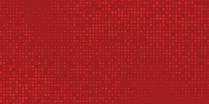 Abstract red tech finance background with pixel patterns and futuristic design elements. Business fintech background, ideal for web design, social media, marketing, presentations and creative