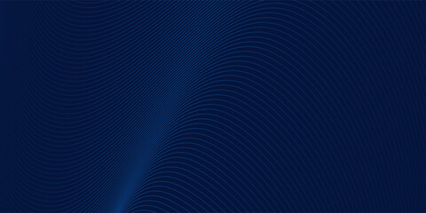 Obraz premium Abstract Blue Wavy Lines Background, Minimal Linear Wave Pattern Texture, Modern Flowing Curved Lines Design for Technology, Digital Background, Website, Presentation, Business Banner and Creative 