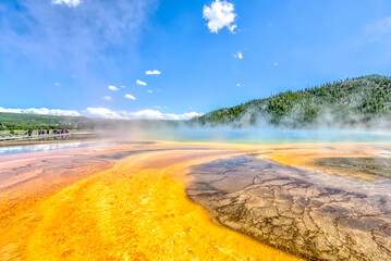 A beautiful, serene landscape with a large body of water