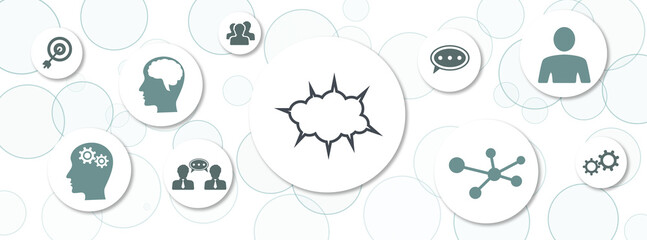 Obraz premium Concept of brainstorming
