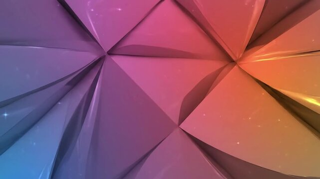 Seamless Looping Motion A perfectly looping visual where abstract geometric patterns flow endlessly with a sparkling, gradient finish.