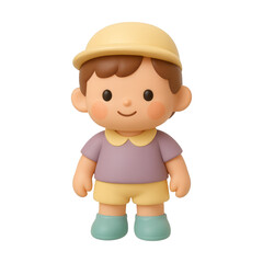 PNG Cute cartoon character figurine