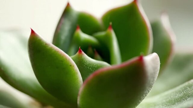 Clean Botanical Abstraction Minimalist, high-key shot focusing on the intricate details and subtle movement of plant life.