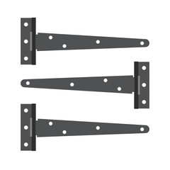 Illustration door hinges unique design abstract isolated