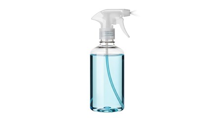 Obraz premium Clear Spray Bottle with Liquid Cleaning Product.