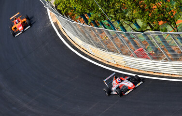 Fototapeta premium Formula 1 High-Speed Racing Moments at Monaco Grand Prix Corners