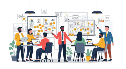 Diverse Group of Professionals Collaborating Together.