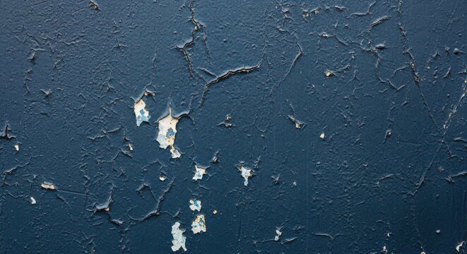 Cracked Blue Textured Wall Surface Background