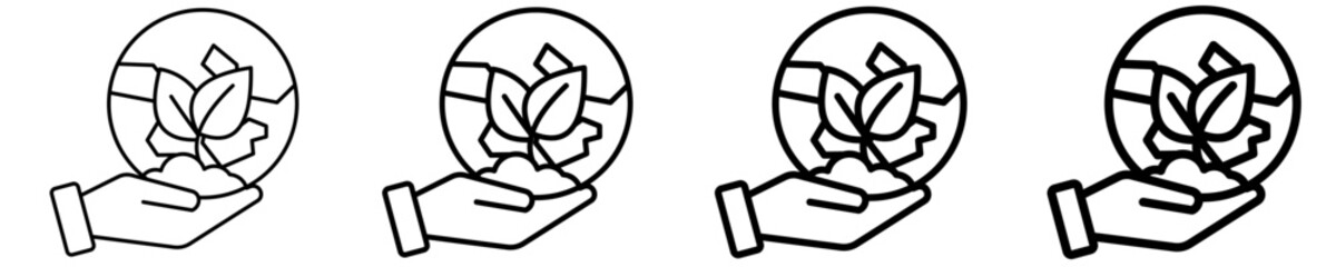 Seedling  Icon Set Different Style Collection
