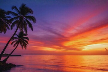 Fototapeta premium Beasunset on the beach