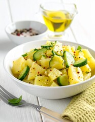Kartoffelsalat mit Gurke