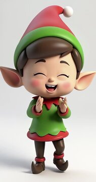 dibujos animados, ni&ntilde;o, chico, vector, ilustraci&oacute;n, diversi&oacute;n, duendes, navida, sonrisa, car&aacute;cter, beb&eacute;, gente, verde, sonriente, gorros, chicos, chistoso, infancia, juego, alegr&iacute;a, cuca, arte, duende