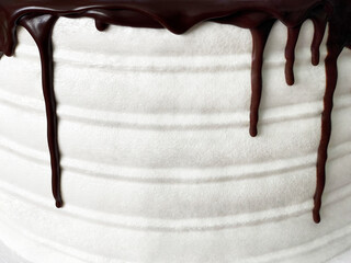 White Chocolate Ganache Cake Background