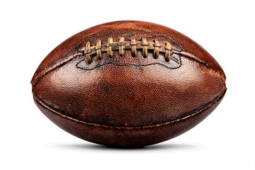 Vintage American Football on White Background