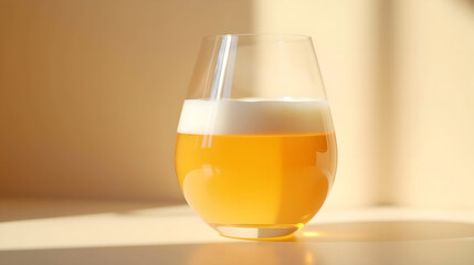 Iced Tea in a Clear Glass under Natural Light
