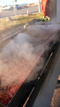 Grill and Sear: Slow Motion Meat on the Taco Stand