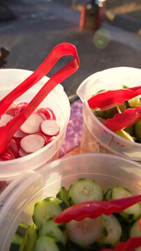 Fresh Feast: Slow Motion Street-Style Mexican Ingredients