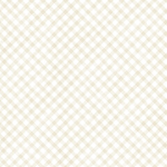 Fototapeta premium 水彩描きの小さなダイアチェック柄(ベージュ色)