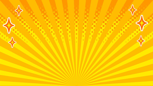 お洒落なサンバースト集中線の背景画像。
