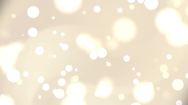 Elegant cream background with massive glowing bokeh circles and soft warm light