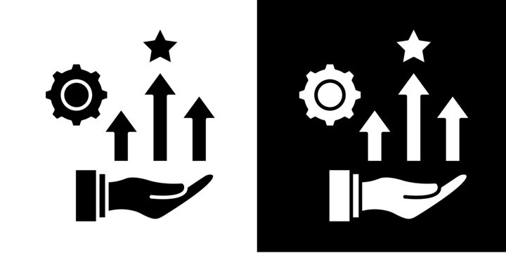 Competitive Reframe Icon Set White Glyph Style Collection