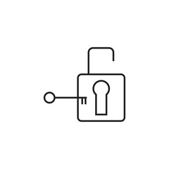 Obraz premium padlock and key icon