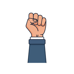 Raised fist symbolizing social justice