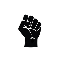 Raised fist symbolizing social justice