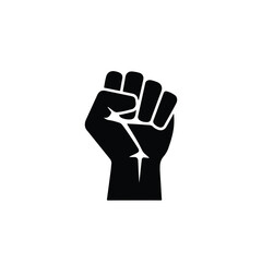 Raised fist symbolizing social justice