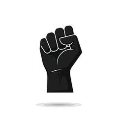 Raised fist symbolizing social justice