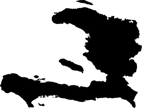vector map of haiti