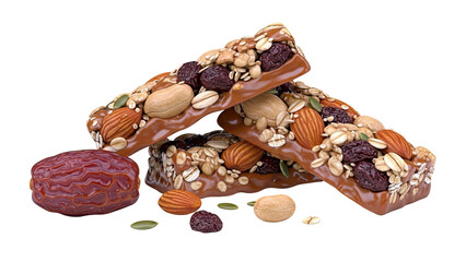 Chocolate Covered Nut and Fruit Energy Bars