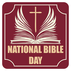 National Bible Day sticker