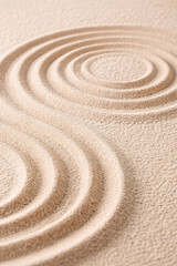 Zen Sand Ripples Abstract Background Texture