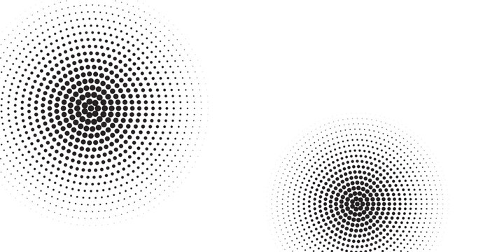 Set of black halftone dots backgrounds. modern backgrund